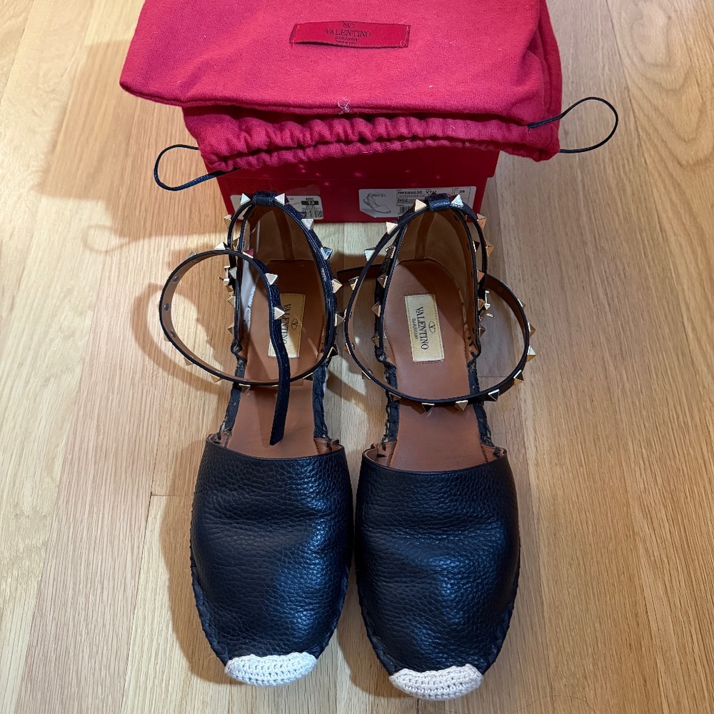 Valentino Rockstud Espadrilles